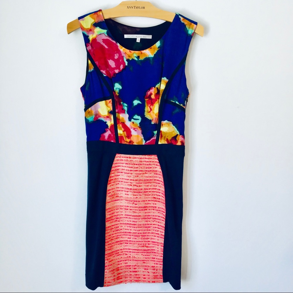 Rachel Roy Floral and tweed dress